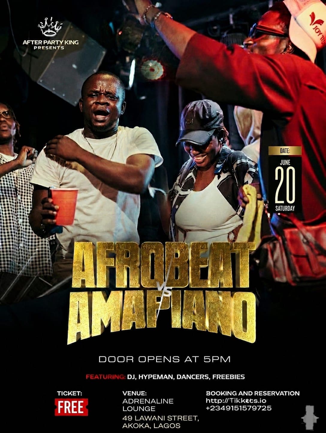 Party with Jerry “AFROBEAT VS AMAPIANO “